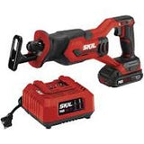 SKIL 20V Compact Reciprocating Saw, Includes 2.0Ah PWR Core 20 Lithium Battery and Charger