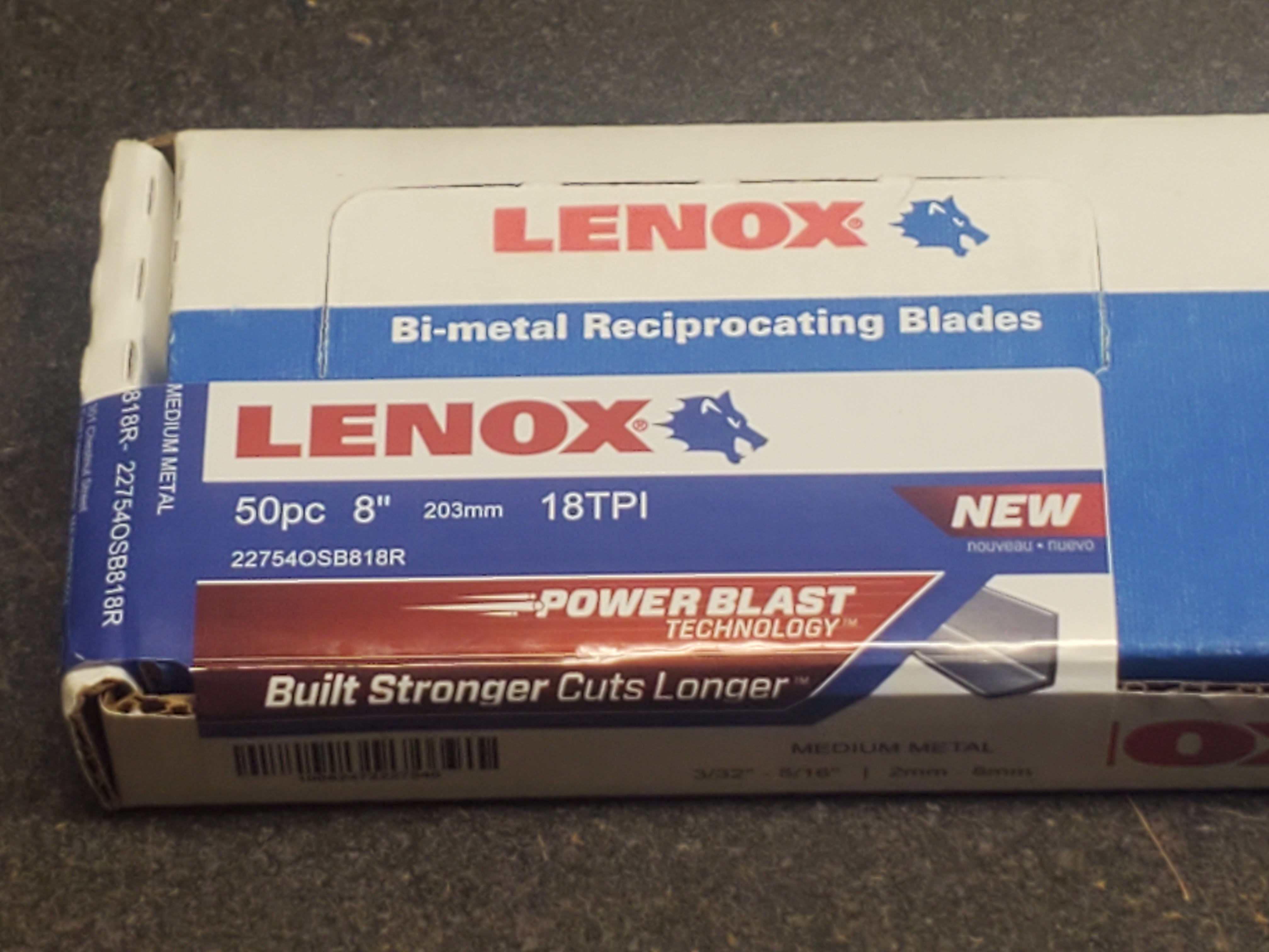 Blades, Reciprocating 8 X 3/4 X .35 X 18 *PACK OF 50*