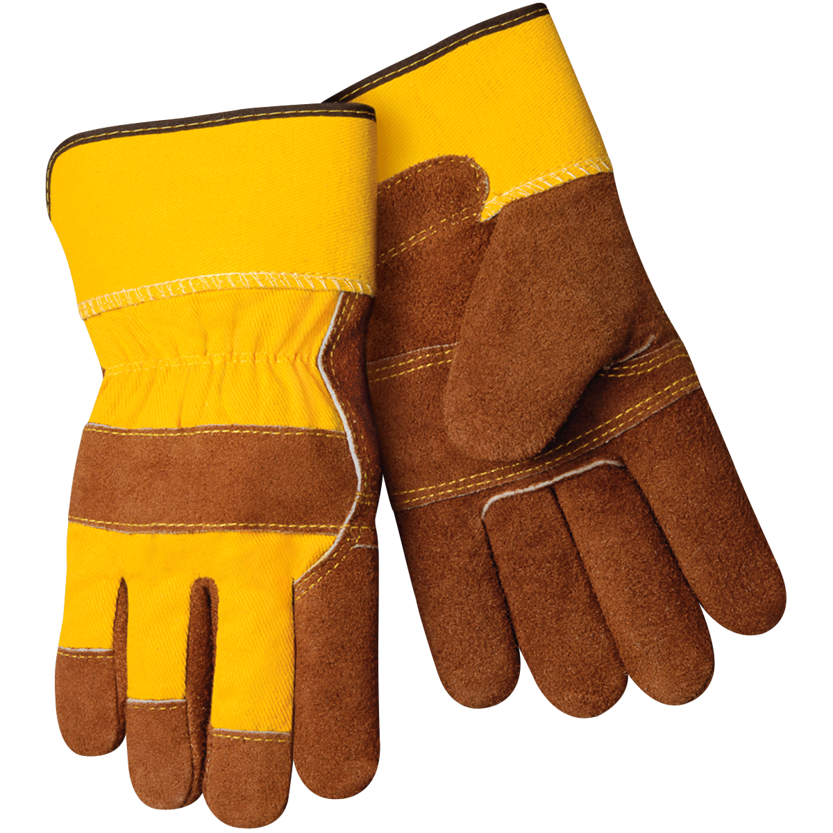 Split Cowhide Winter Gloves With Fleece Insulated Lining large