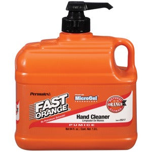 Permatex Fast Orange Hand Cleaner (Pumice Lotion) – .5 gal. Pump Bottle
