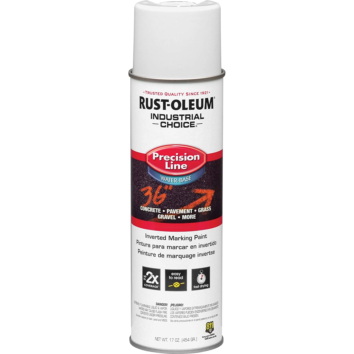 Rust-Oleum 647-203039 17 Oz. Industrial Gloss White Water Based  ***CASE OF 12***