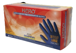 (Pro Works) Latex Blue Disposable Gloves – XL 14mil. 14ml 50/bx