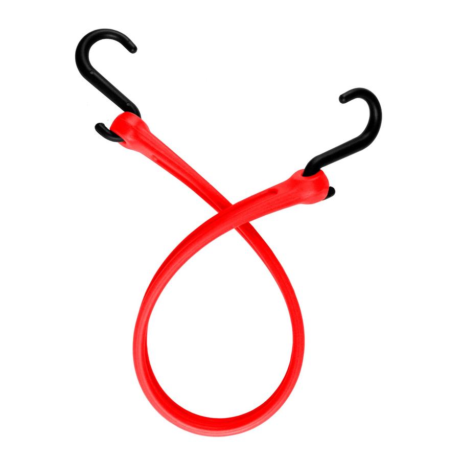 24" STANDARD DUTY BUNGEE STRAP WITH NYLON S HOOKS *RED*