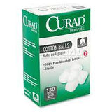 Curad CUR110163 Sterile Cotton Balls, 1", 130/Box